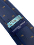 navy mens tie with triceratops dinosaur design